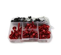 Kit De Vis De Carénage pour Aprilia GPR250R, APR250, RS660, RS125, RS250, Tuono V4 1100 RR, Factory RS 50 150 Écrous de carénage(Rouge)