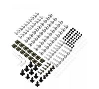 Kit De Vis De Carénage pour Moto pour Suzuki GSXR 600 750 1000 K1 K2 K3 K4 K5 K6 K7 K8 K9 K10 (190 Pièces) Écrous boulons et Vis(Argent)