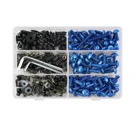 Kit De Vis De Carénage pour Suzuki GSXR 600 750 1000 K1-K8, 223 Pièces M6 M5, Écrous De Fixation pour Pare-Brise Fixations de carénage(Bleu)
