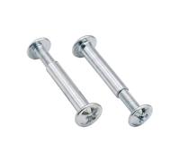 Kit de vis de connexion pour IKEA PAX, BILLY, VITVAL et INLÄGG - Connecteurs de meubles M4 en acier galvanisé - Remplacement pour 100402 et 100644