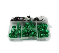 Kit De Vis De Fixation De Boulons De Carénage, Pour NINJA 250R 300 ER6 650 ZX6 ZX7 ZX9 ZX10 ZX12 ZX14 Z1000 Z900 Z800 Z750 Z650 Boîte outils(Green)