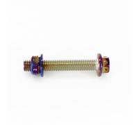 Kit de vis de fixation pour moto - 10 mm - Vis hexagonales M10 en acier inoxydable pour amortisseurs - Extension de bras oscillant allongée - Violet
