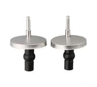 Kit de vis de montage et charnière à boulon pour abattant de WC avec construction en acier et caoutchouc Convient pour une installation sur le dessus (5,5 cm)