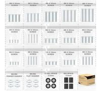 Kit de vis de montage TV universel pour Vizio, LG, TCL, Sony, Sharp, Philips, Panasonic et plus encore, y compris M4, M5, M6, M8 jusqu'à 100