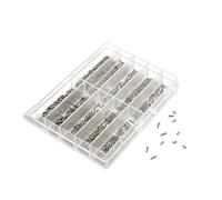 Kit de vis de montre - 500 pièces de fixations métalliques, vis de réparation de précision pour horlogerie, ensemble de fixations électroniques étanches | Assortiment de mini matériels autotaraudeuses
