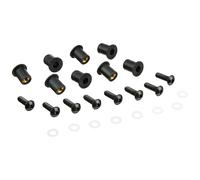 Kit de vis de pare-brise Puig 0957N noir avec écrou de puits