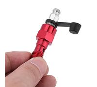 Kit de Vis de Purge de Boulon Banjo, M10X1,25 Mm, Maître-Cylindre de Frein de Moto, Vis de Purge d'étrier, Boulon Banjo + Capuchon Anti-poussière, Boulon Banjo avec (Rouge)