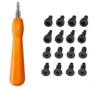 Kit de vis de sécurité et de tournevis de rechange pour sonnette Ring Doorbell, Video Doorbell pour jeu d'embouts Torx, fixations antivol en acier au carbone avec outil pilote à double extrémité