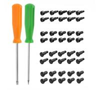 Kit de vis de sécurité pour sonnette intelligente, 40 tournevis Torx T6 T15 compatibles avec Ring Doorbell Pro, vis de rechange en acier allié pour une installation facile, poignées orange, vert, noir