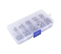 Kit de vis de serrage hexagonales, M3 M4 M5 M6 M8 200 pièces, une boîte de vis de serrage à tête hexagonale multi-tailles, jeu de vis hexagonales en acier inoxydable pour poignées