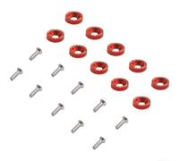 Kit de vis d'espacement M6 avec rondelles pour couvercle de batterie pour garde-boue Fender et montage de cadre de plaque d'immatriculation (rouge vin)