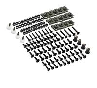Kit De Vis Et Écrous De Carénage pour Moto pour H&Onda pour CBR 600 F2 F3 F4 pour CBR600RR pour CBR1000RR, 190 Pièces M6 M5 Écrous de carénage(Noir)