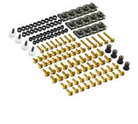 Kit De Vis Et Écrous De Carénage pour Moto pour H&Onda pour CBR 600 F2 F3 F4 pour CBR600RR pour CBR1000RR, 190 Pièces M6 M5 Écrous de carénage(Or)