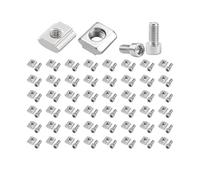 Kit de vis et écrous en T - Accessoires pour construction de machines - Écrou à en T coulissant, pour amateurs de bricolage et menuisiers d'assemblage de meubles, construction et machines