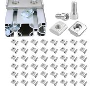 Kit de Vis et Écrous T M5 | Accessoires pour Extrusion en Aluminium - Écrou Coulissant Pour Fente T - Pour Amateurs De Bricolage Menuisiers Mécaniciens Ingénieurs Entrepreneurs Techniciens Passionnés