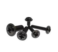 Kit De Vis for Boîtier PC, Tête Cylindrique Phillips Avec Rondelle, Vis D'ordinateur Noires for Support De Carte Mère M2-M6, 10 À 100 Pièces(M3x8 50PCS)