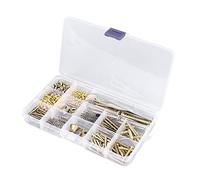 Kit de vis pour guitare électrique HaloVerde avec étui de rangement portable pour l'entretien des instruments, un assortiment tout-en-un d'outils de luthier et d'accessoires de (Or)