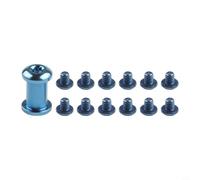 Kit de vis pour poignée de raquette de tennis de table Butterfly 535 avec broche et onze boulons en alliage métallique pour une réparation sûre de la prise en main (bleu)