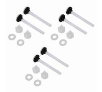 Kit de vis pour réservoir de toilettes, accessoires de fixation durables de qualité supérieure pour réparation de toilettes, caoutchouc POM NBR 100 mm, 3 paires