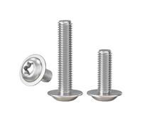 Kit de vis Torx en acier inoxydable 304 M5/M6, 10 à 5 pièces, Lobe T25/T30, collier rondelle Anti-lâche(M6-5Pcs,35mm)