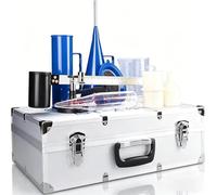Kit De Viscosimètre Portable Pour Boues, Ensemble 3 Pièces Comprenant Un Entonnoir Marsh, Godet Viscosité Et Coffret En Aluminium Pour Une Analyse Rhéologique Précise Laboratoire