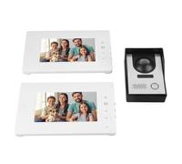 Kit de visiophone - SUC - Double écran LCD 7 pouces - Vision nocturne - Alimentation filaire - 4 fils