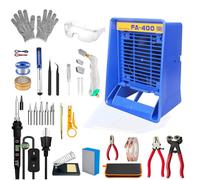 Kit de vitrail robuste - 30 pièces pour débutants et adultes avec fer à souder 80 W et outils de coupe de verre pour la fabrication de vitraux