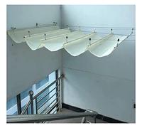 Kit de voile d'ombrage d'extérieur avec poulie - Housse d'ombrage rétractable pour pergola, tissu occultant pour protection solaire, idéal pour terrasse et terrasse, dimensions : 1,1 x 3 m