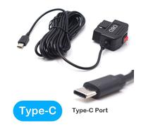 Kit De Voiture 24h,C¿Ble De Chargement 5v 3a Avec Port Mini Micro Usb,Pour Xiaomi 70mai Yi 360 Dash Cam Dvr,Obd - Type Type-C