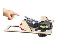 Kit de voiture robot, activités scientifiques sur châssis de voiture robot intelligent, ensemble de construction pour les voyages du w nd, école maternelle, salle de ole à la maison, ann