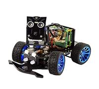 Kit de voiture robot intelligent sans fil WiFi PiCar-B WiFi pour Raspberry Pi 4/3 modèle B+/B/2B, reconnaissance vocale suivi de cible OpenCV, transmission vidéo en temps réel robot éducatif STEM