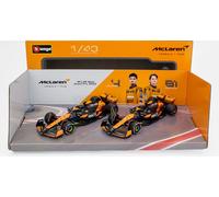 1:43 BURAGO Mclaren F1 2X Mcl38 #4 Season 2024 Norris + #81 Piastri BU38202-SET