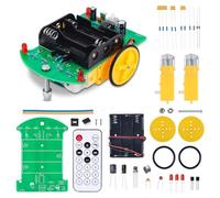 Kit de voiture télécommandé, pour débutants, 2 WD, pour apprendre à souder, projets scolaires électroniques pour étudiants et bricoleurs, apprendre à souder