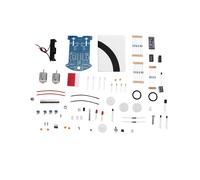 Kit de Voiture Télécommandée D2-6 avec Suivi par Induction et Évitement D'Obstacles, Microcontrôleur C51, Soudure pour Voiture Intelligente,