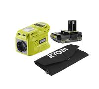 Ryobi Panneau solaire pliable RYSP21ABI150B 150W avec transformateur/chargeur – camping et bivouac