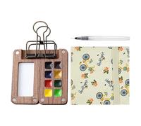 Kit de voyage aquarelle, petit ensemble d'aquarelle compact, kit de peinture à l'aquarelle, fournitures artistiques de voyage pour peintres, artistes, étudiants