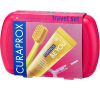 Kit De Voyage - Brosse ? Dents Cs 5460 Avec Dentifrice ? Be You ? 2 Brossettes Interdentaires Cps Prime 07 Et 09 Kit De Soins Dentaires 9,5 Cm X 6 Cm Orange