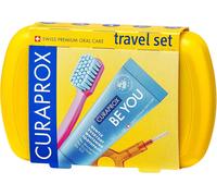 Kit De Voyage - Brosse ? Dents Cs 5460 Avec Dentifrice ? Be You ? 2 Brossettes Interdentaires Cps Prime 07 Et 09 Kit De Soins Dentaires 9,5 Cm X 6 Cm Jaune