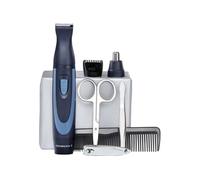 Remington Kit de voyage NE3890 – 13 pièces, lames inox, accessoires nez et oreilles, housse zippée