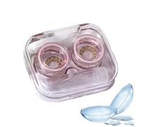 Kit de voyage pour étui à lentilles de contact, étui de contact avec pince à épiler | Kit d'étui pour mini lentilles de - Organisateur de de transparent pour la maison, le do