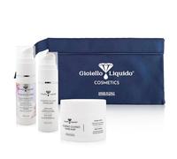 Kit de voyage pour le corps : beurre 30 ml + huile nettoyante 30 ml + exfoliant anti-cellulite 50 ml + sac cadeau - Hydrate et combat la cellulite - Amincissant et revitalisant