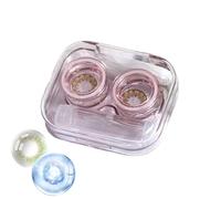 Kit de voyage pour lentilles de contact - Mini étui de contact transparent | Outil de retrait d'applicateur de protection complète pour voyage d'affaires, maison, dortoir, rose, Refer to description