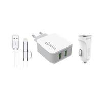 Kit de voyage smartphones 3 pieces 1224230V - Auto-t