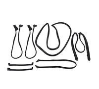 Kit de weatherstrip complet 7 pcs de porte en caoutchouc premium joint de porte en caoutchouc weatherstrip front de pare-brise latérale de la fenêtre arrière de la fenêtre de
