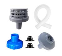 Kit d'eau de piscine avec adaptateur de tuyau, connecteurs, crépine, grille, écumoire, tuyau pour robinet d'eau de piscine 25022E