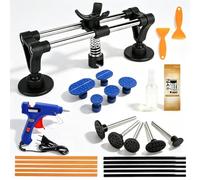 Kit Débosselage Carrosserie sans Peinture, Kit Réparation Carrosserie Voiture 25 Pièces avec Pont Extracteur, Pistolet à Colle, Outil de Débosselage pour Réparation des Bosses Automobile