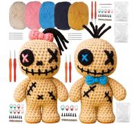 Kit débutant au crochet, poupées vaudou couple 4PCS, fournitures de crochet