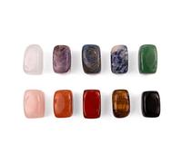 Kit Débutant Lithothérapie - Coffret de 10 Pierres Naturelles Authentiques - Améthyste, Quartz Rose, Œil de Tigre, Lapis Lazuli… - Collection Minéraux + Ebook Offert