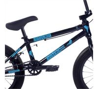 Kit Decalart de 11 autocollants pour cadre de vélo BMX universels, couvre-rayures FREE STYLE street race sport aventure graphiques pour BMX, renouvelle le cadre L101 (053 Bleu Clair)