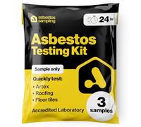 Kit d'échantillons d'amiante uniquement (3 échantillons) comprenant des frais de test de laboratoire 24 heures, des instructions et des frais de retour